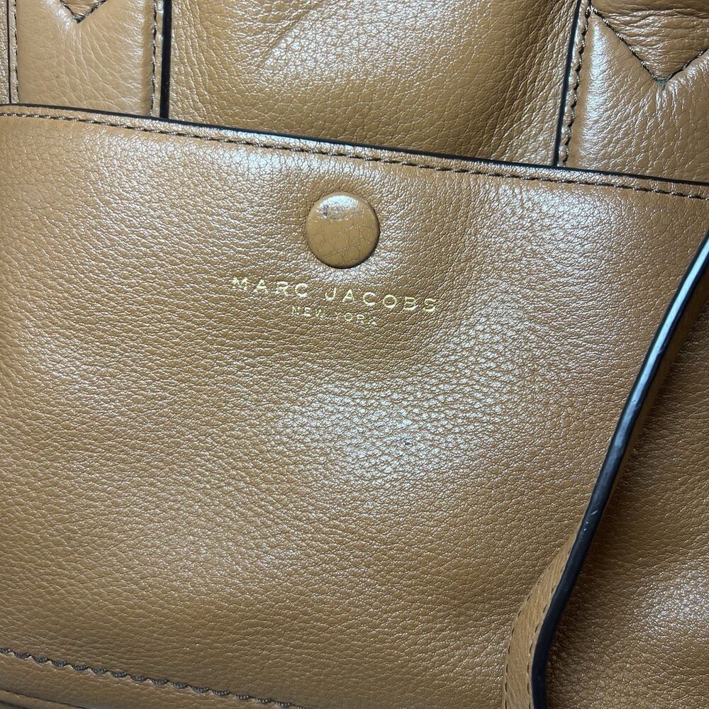 Marc Jacobs Tan Leather Satchel Shoulder Bag - Picture 4 of 16